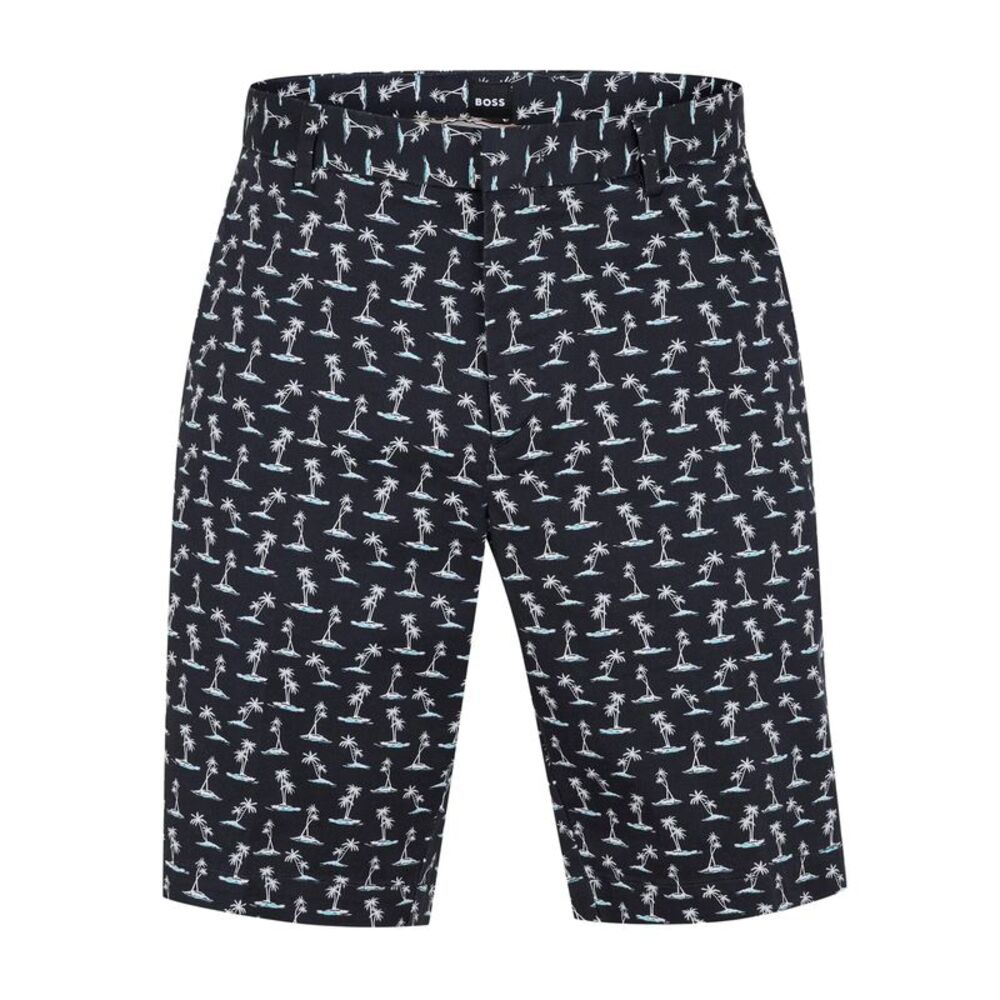 Boss Mens All-Over Print Chino Shorts / Pastel Blue